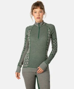 Hot Kari Traa Women's Smekker Half Zip Thyme