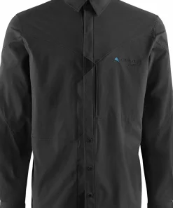 Hot Klättermusen Men's Garm Long-Sleeve Shirt Raven