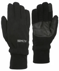 Online Kombi Men's Windguardian Fleece Gloves BLACK