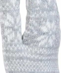 Outlet Kombi Unisex Nordic Jacquard Gloves Platinum