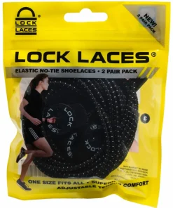 Best Lock Laces No Tie Shoelaces 2-pack Black