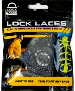 New Lock Laces No Tie Shoelaces Black
