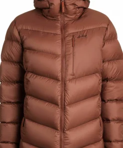 New Lundhags Women's Fulu Down Hooded Jacket Burgundy