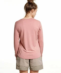 Sale Lundhags Women's Tived Long Sleeve T-shirt Stone Pink