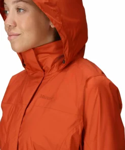 New Marmot Women's Precip Eco Jacket Ginger Blossom