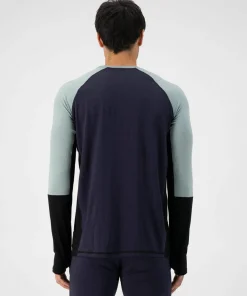 Outlet Mons Royale Men's Olympus Long Sleeve Dew/9 Iron/Black