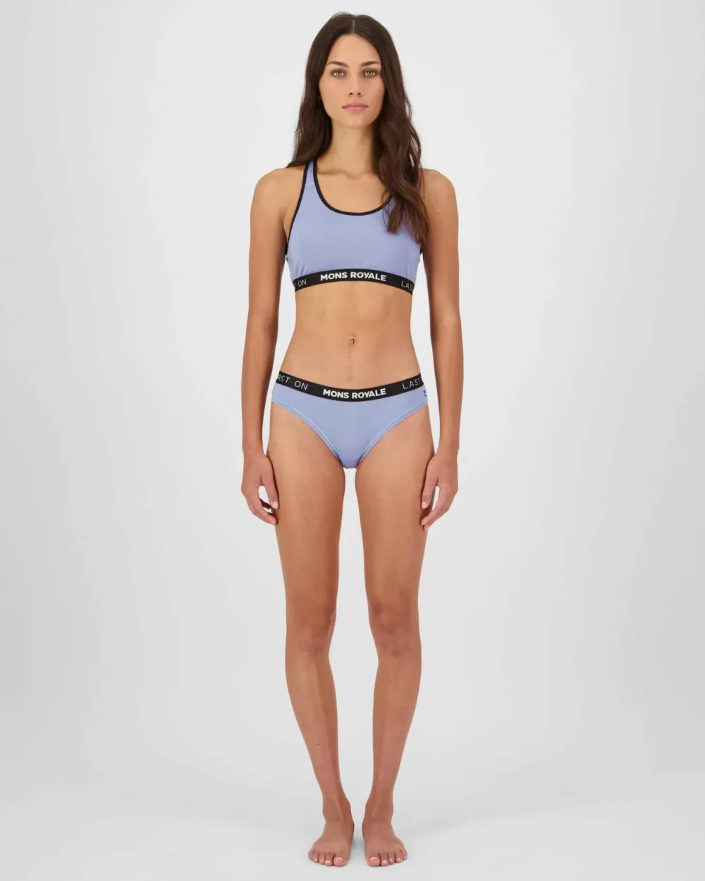 New Mons Royale Sierra Sports Bra Skyline/black