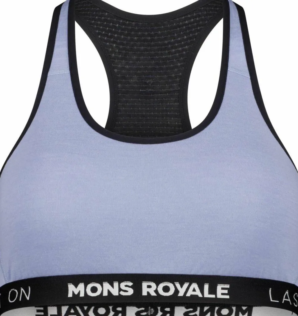 New Mons Royale Sierra Sports Bra Skyline/black