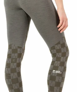 Outlet Mons Royale Women's Ascender Merino Seamless Legging Dried Sage/Dark Olive