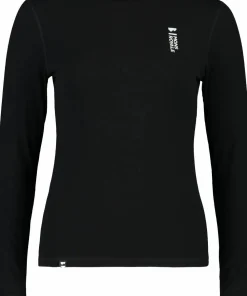 New Mons Royale Women's Cascade Merino Base Layer Long Sleeve Black