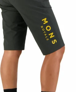 Online Mons Royale Women's Momentum 2.0 Bike Shorts Black/Gold Black / Gold