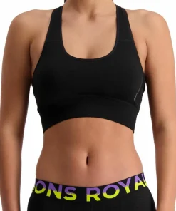 Sale Mons Royale Women's Stratos Merino Shirt Sports Bra Black