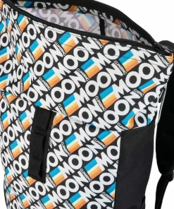 Online Moon Climbing Roll Top Back Pack Retro Stripe Black