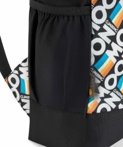 Online Moon Climbing Roll Top Back Pack Retro Stripe Black