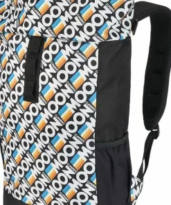 Online Moon Climbing Roll Top Back Pack Retro Stripe Black