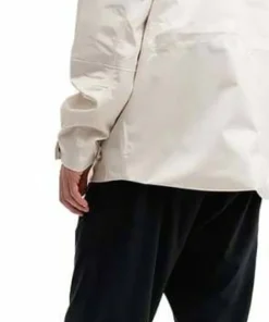 Outlet Mountain Works Unisex Utility Hybrid Rain Jacket Ivory