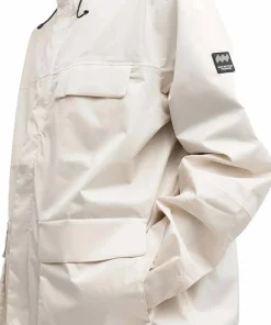Outlet Mountain Works Unisex Utility Hybrid Rain Jacket Ivory