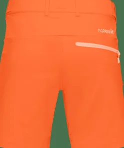Sale Norrøna Women's Falketind Flex1 Shorts Orange Alert