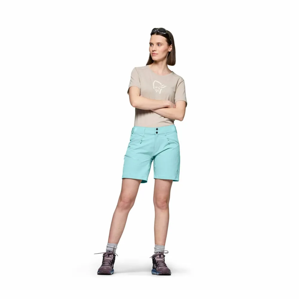 Clearance Norrøna Women's Falketind Flex1 Shorts Aqua Haze