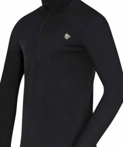 Best Norrøna Men's Femund PureUll Zip Neck Caviar Black