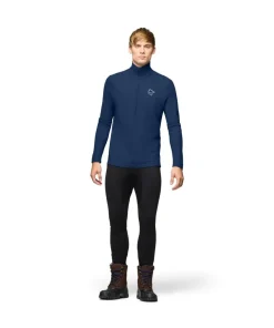 Best Norrøna Men's Femund PureUll Zip Neck Indigo Night
