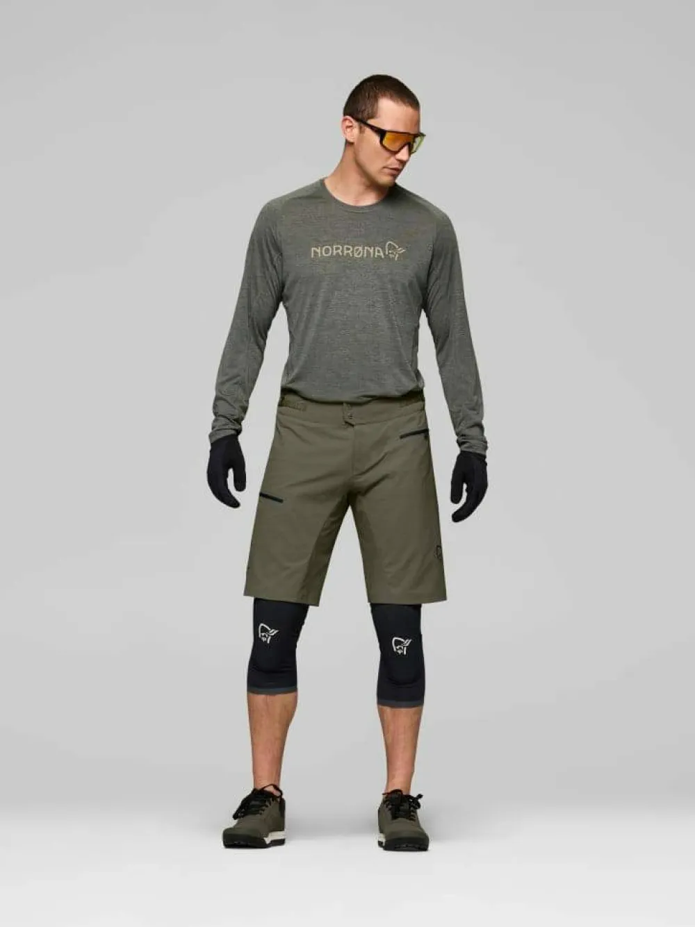 Clearance Norrøna Men's Fjørå Flex1 Shorts Olive Night