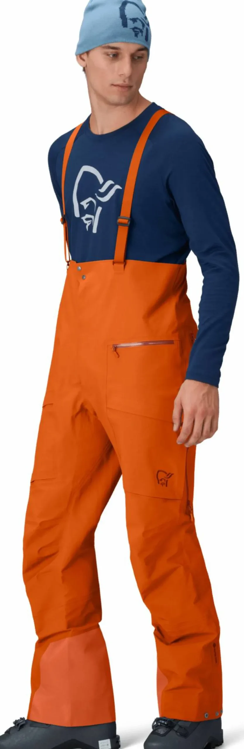 Online Norrøna Men's Møre GORE-TEX Salopette Gold Flame