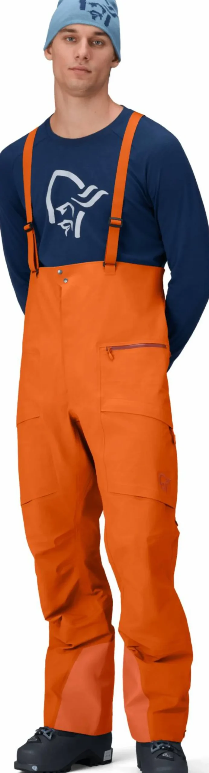 Online Norrøna Men's Møre GORE-TEX Salopette Gold Flame