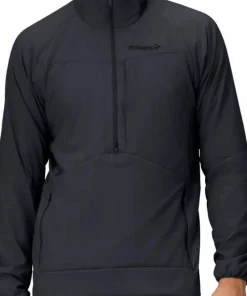 New Norrøna Men's Møre Octa Zip Hood Caviar