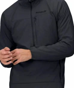 New Norrøna Men's Møre Octa Zip Hood Caviar