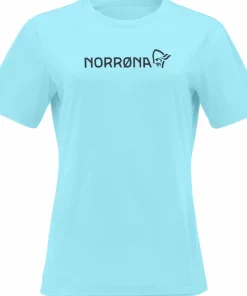 Discount Norrøna Women's /29 Cotton Viking T-Shirt Aqua Haze