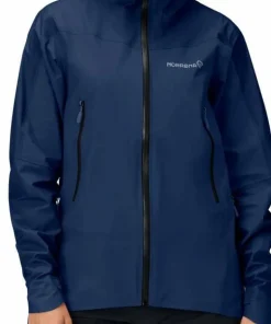 New Norrøna Women's Falketind GORE-TEX Jacket Blue Indigo Night