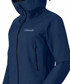 New Norrøna Women's Falketind GORE-TEX Jacket Blue Indigo Night
