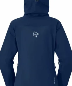 New Norrøna Women's Falketind GORE-TEX Jacket Blue Indigo Night