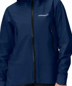 New Norrøna Women's Falketind GORE-TEX Jacket Blue Indigo Night