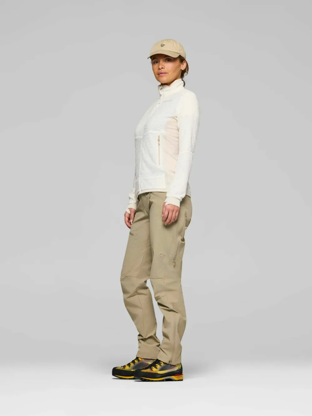 Hot Norrøna Women's Falketind Warm1 Active Jacket Snow White/Oatmeal