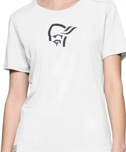 New Norrøna Women's Femund Equaliser Merino T- Shirt Snow White