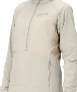 New Norrøna Women's Møre Octa Zip Hood Oatmeal