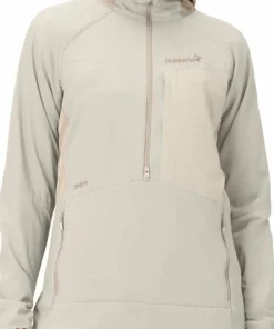 New Norrøna Women's Møre Octa Zip Hood Oatmeal