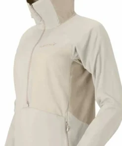 New Norrøna Women's Møre Octa Zip Hood Oatmeal