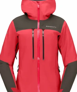 New Norrøna Women's Trollveggen GORE-TEX Pro Light Jacket Watermelon
