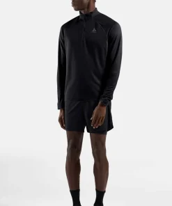 Sale Odlo Men's Mid Layer Essential 1/2 Zip Black - Black