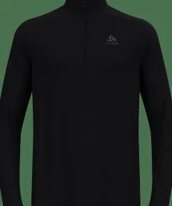 Sale Odlo Men's Mid Layer Essential 1/2 Zip Black - Black