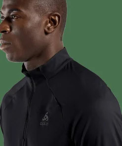 Sale Odlo Men's Mid Layer Essential 1/2 Zip Black - Black