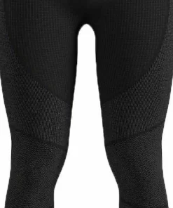 Odlo Men's Seamless Performance Wool full-length base layer bottoms Black