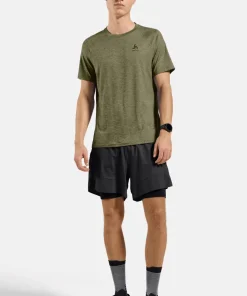 Online Odlo Men's T-Shirt Crew Neck S/S X-Alp Pw 115 Guacamole Melange