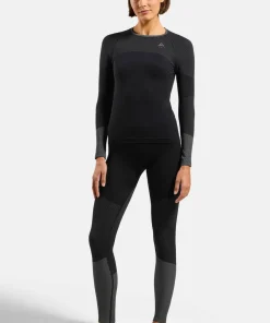 Clearance Odlo Women's Fundamentals Performance Warm Set Long Black