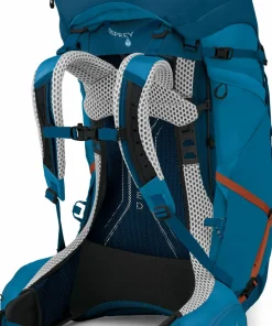 Sale Osprey Men's Atmos AG LT 65 Night Shift/Scoria Blue