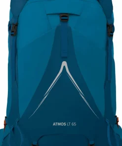 Sale Osprey Men's Atmos AG LT 65 Night Shift/Scoria Blue