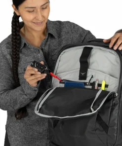 Online Osprey Transporter Wheeled Carry On Raven Black/Black